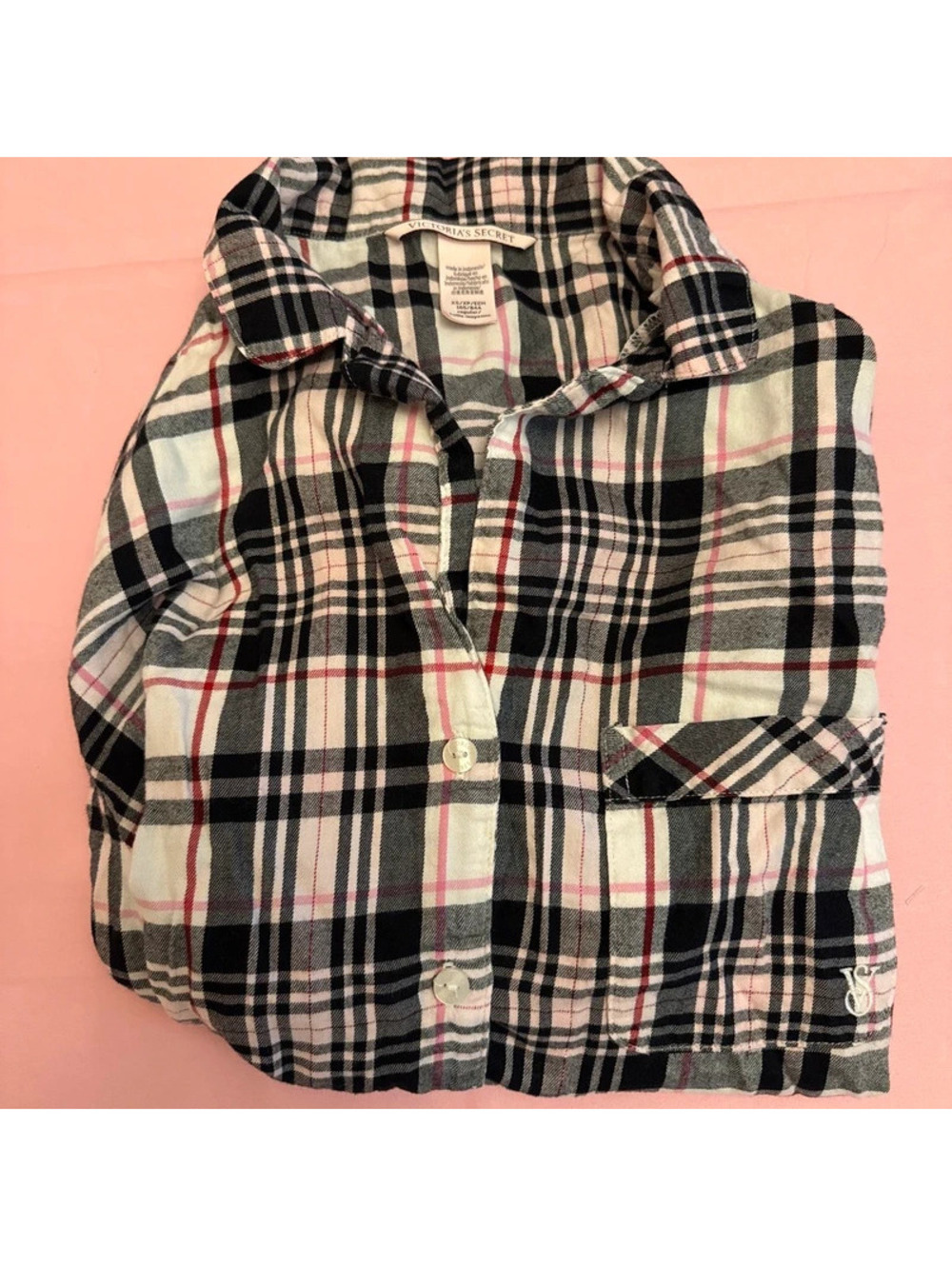 Victoria's Secret flannel pajama top [COPY]